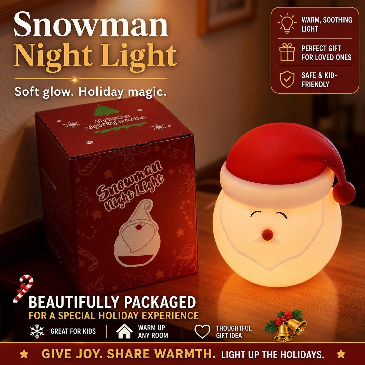 Panda Silicone Touch Night Light – Eye-Care Bedside Lamp for Kids with Auto-Off Timer, Soft Warm Glow for Sleep Training, USB Rechargeable Cute Desk Decor, Perfect Birthday Gift