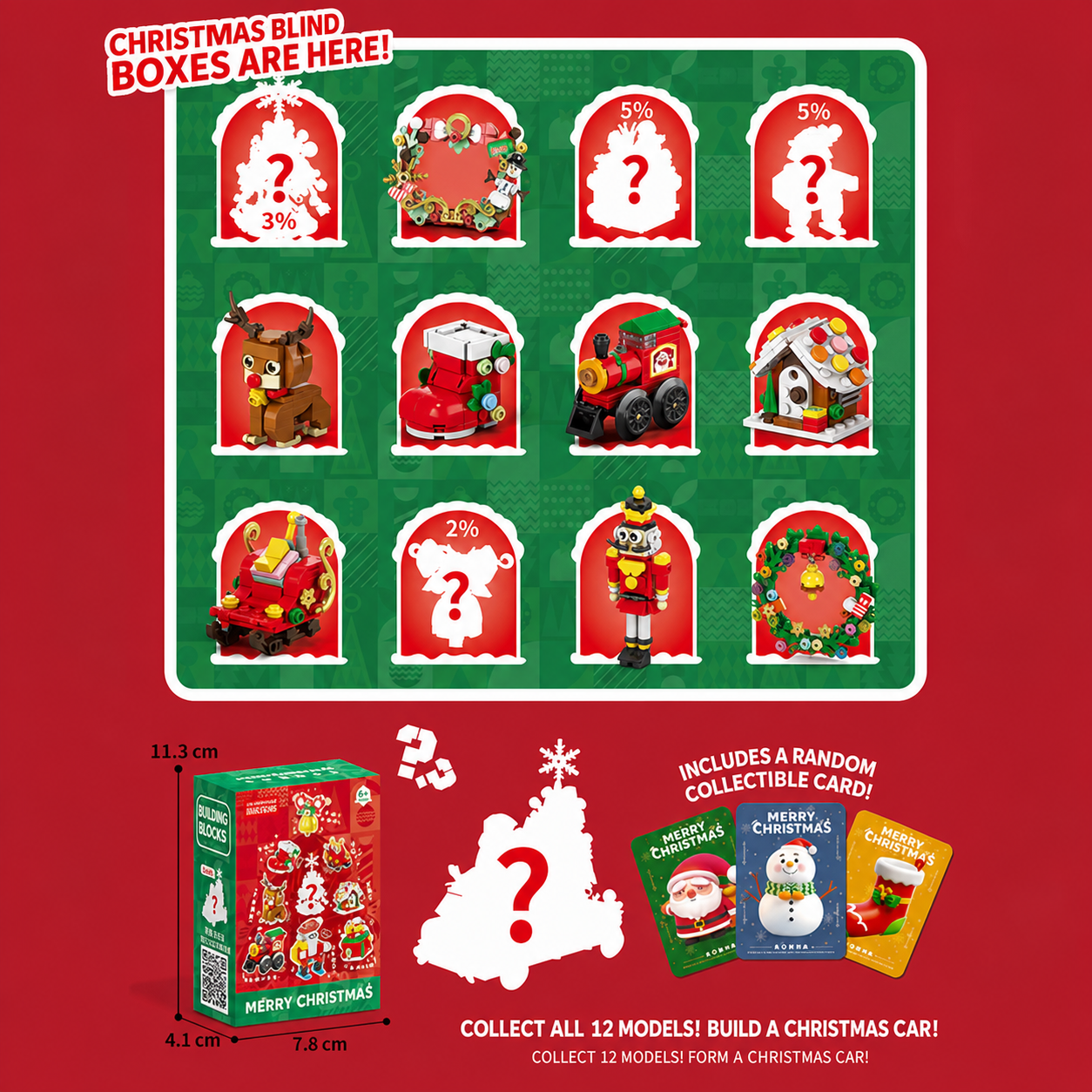 Christmas Gift Building Blocks Sweet House Santa Claus Cartoon Figure Educational Toy for Kids Creative Puzzle Assembly Set Holiday Present