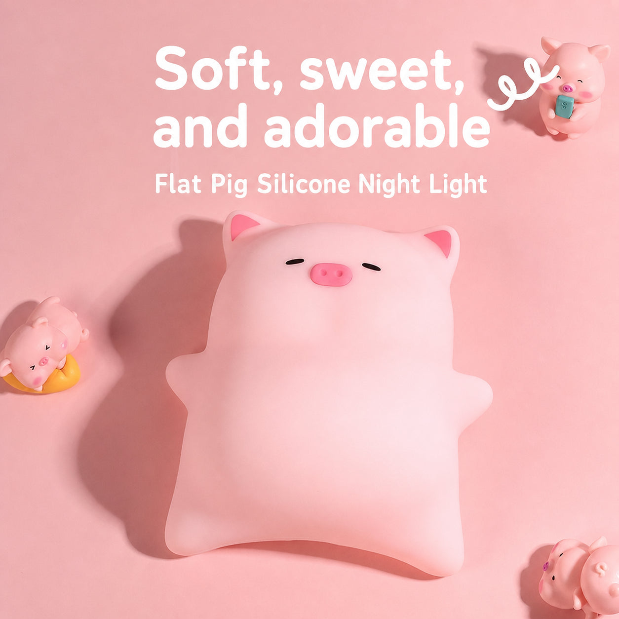 Baby Night Light with Auto-Off Timer – Soft Silicone Touch Lamp for Kids’ Bedroom, Sleep Training Aid with Warm Amber Glow, USB Rechargeable Portable Nursery Lamp (Safe for Newborns)
