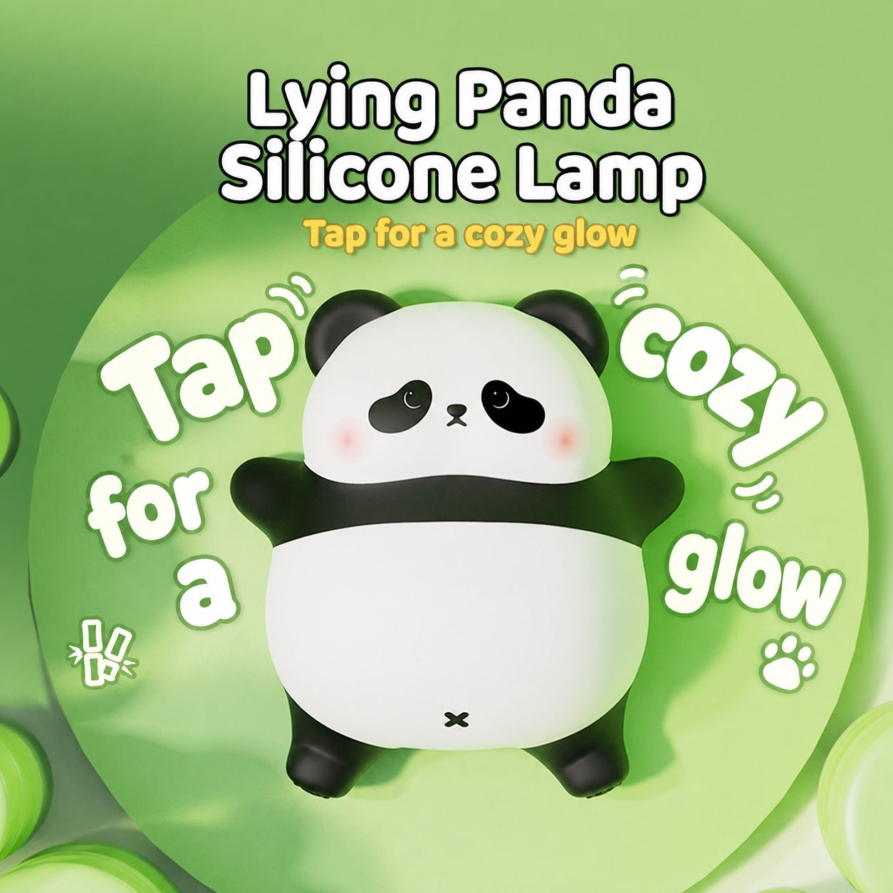 Baby Night Light with Auto-Off Timer – Soft Silicone Touch Lamp for Kids’ Bedroom, Sleep Training Aid with Warm Amber Glow, USB Rechargeable Portable Nursery Lamp (Safe for Newborns)