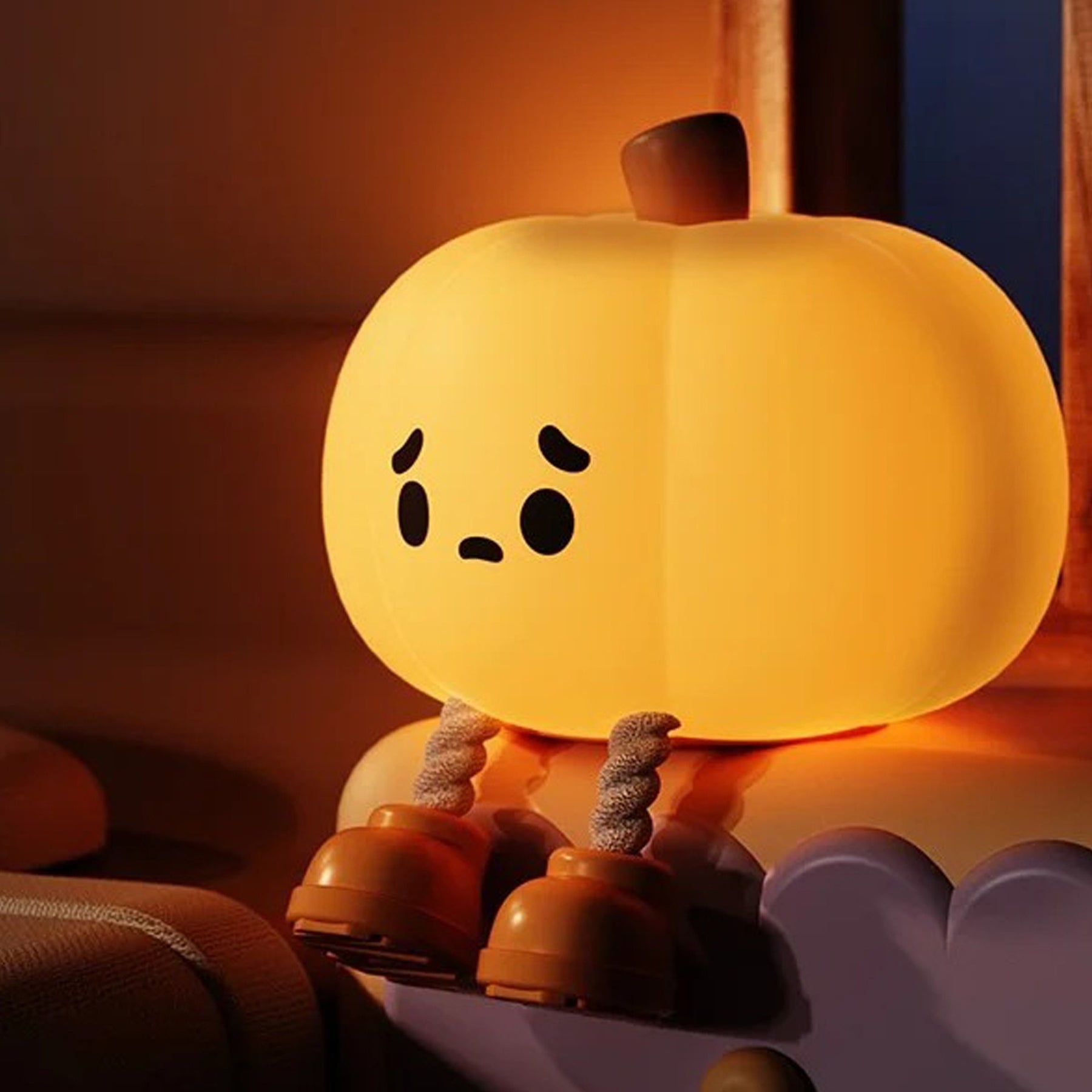 Baby Night Light with Auto-Off Timer – Soft Silicone Touch Lamp for Kids’ Bedroom, Sleep Training Aid with Warm Amber Glow, USB Rechargeable Portable Nursery Lamp (Safe for Newborns)