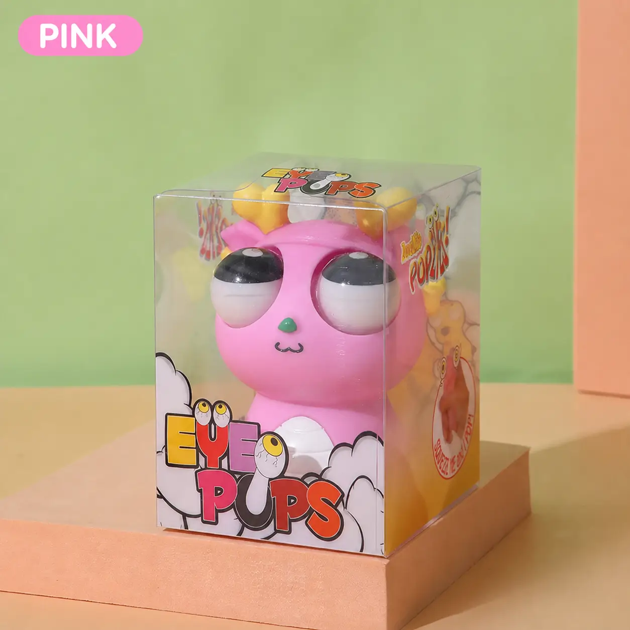 Juguete blando de dragón con ojos saltones – Juguete sensorial antiestrés para niños y adultos