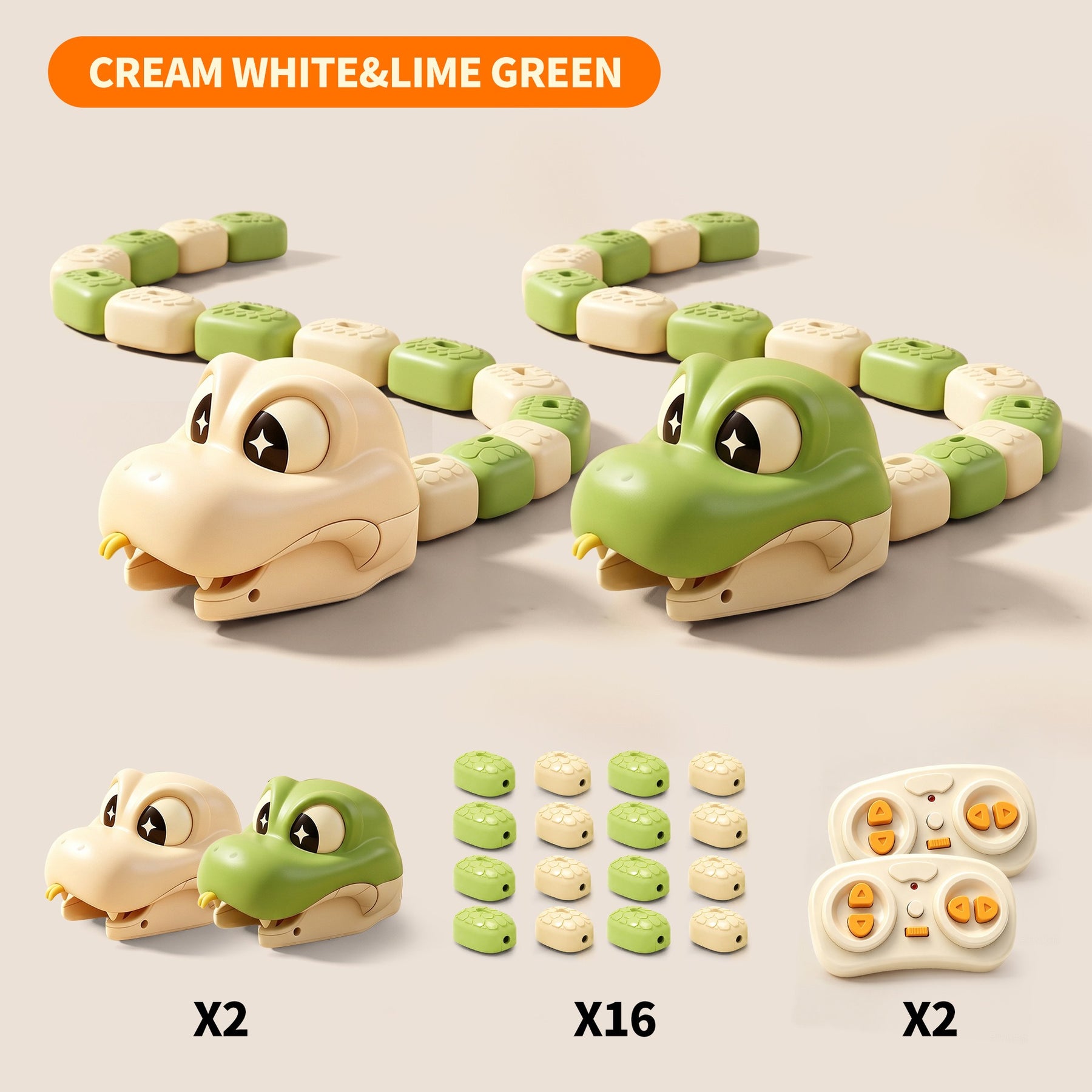 Juguete de Batalla de Serpientes Come-Coches Magnéticos RC para 2 Jugadores – Juego Interactivo de Carreras para Niños