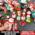 Christmas Blind Bag Mini Figurines – Santa & Snowman Decor Set, Surprise Gift for Birthday Party Favors