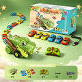 2-Player RC Eating Car Battle Dinosaur Toy – Interactive Racing Game Gift for Kids