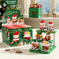 Christmas Gift Building Blocks Sweet House Santa Claus Cartoon Figure Educational Toy for Kids Creative Puzzle Assembly Set Holiday Present