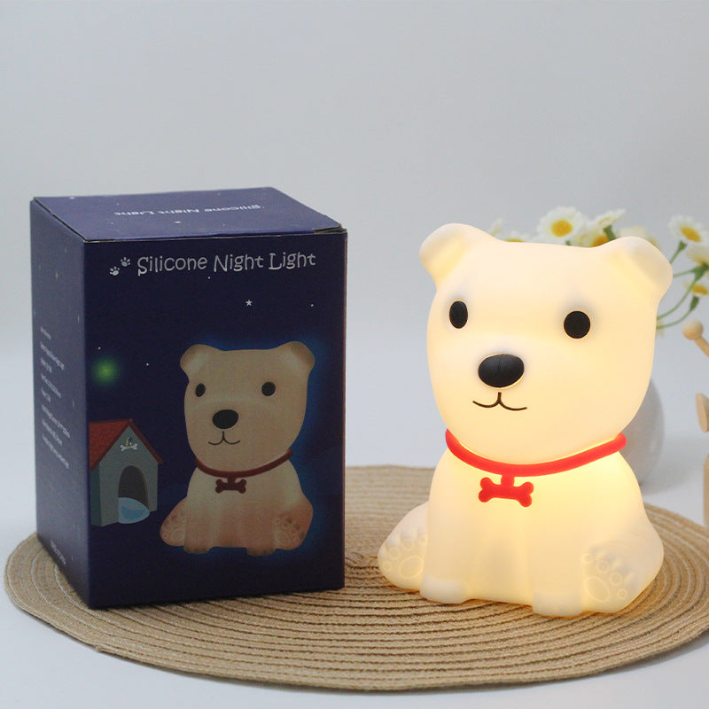Panda Silicone Touch Night Light – Eye-Care Bedside Lamp for Kids with Auto-Off Timer, Soft Warm Glow for Sleep Training, USB Rechargeable Cute Desk Decor, Perfect Birthday Gift