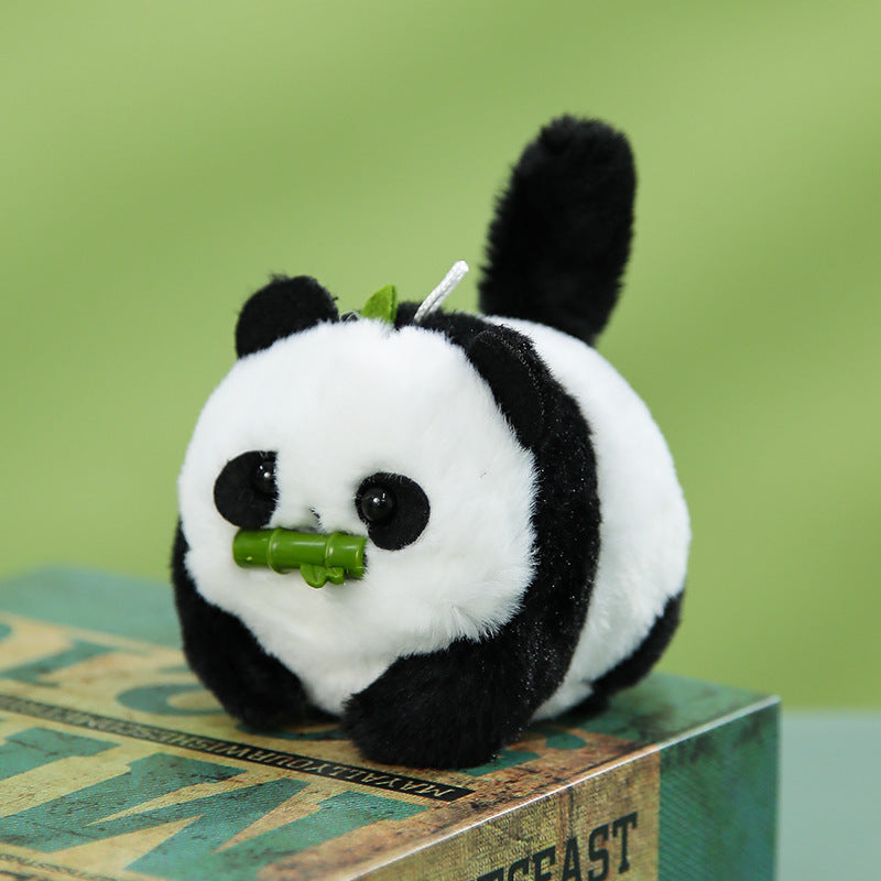Perrito de Peluche con Cordón – Llavero de Perro con Cola Vibrante y Sonido de Ladrido, Peluche Suave Antiestrés para Bolso, Bonito Regalo Interactivo para Niñas, Niños y Adolescentes