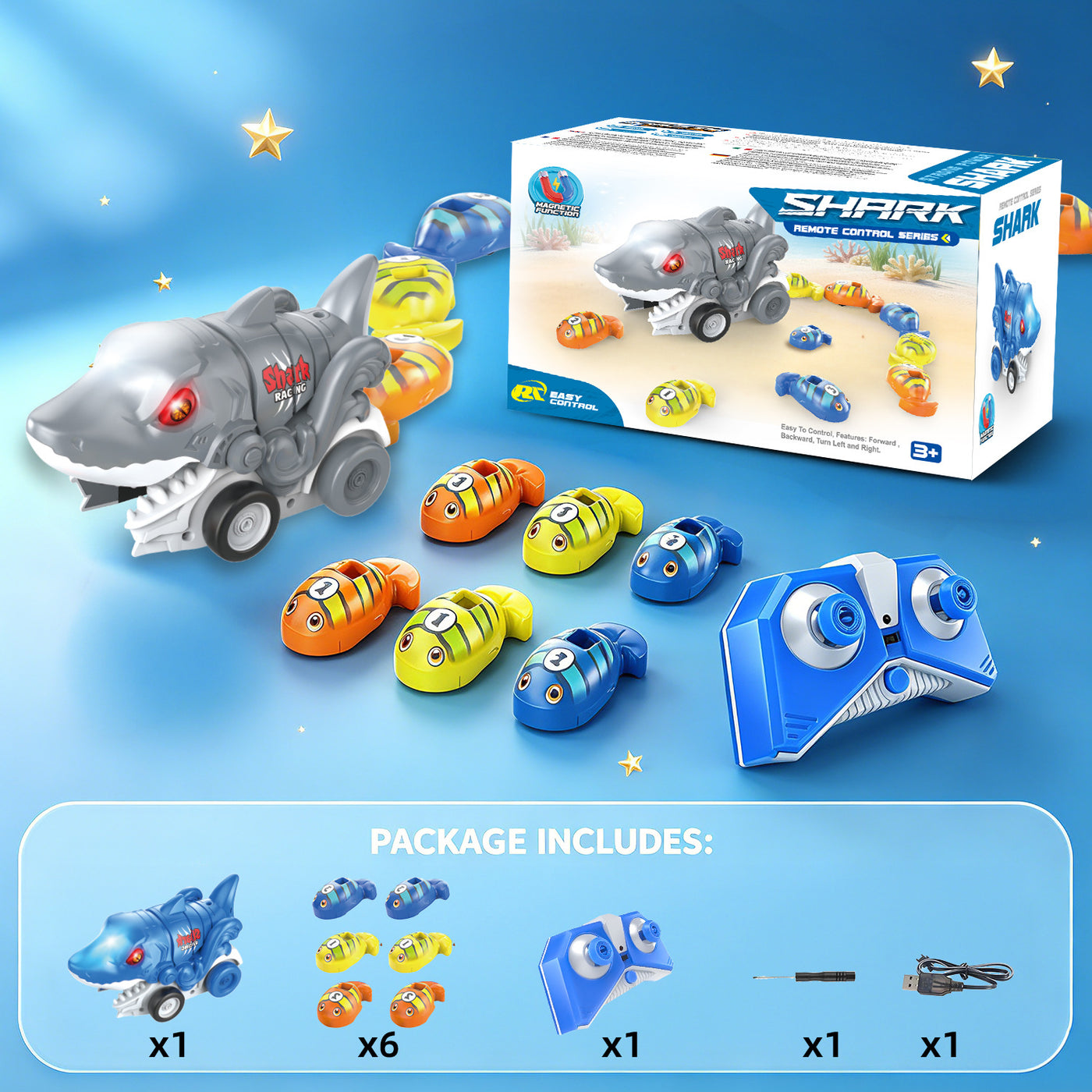 Remote Control Unicorn Magnetic Car-Eating Toy – 2-Player Interactive Racing Game