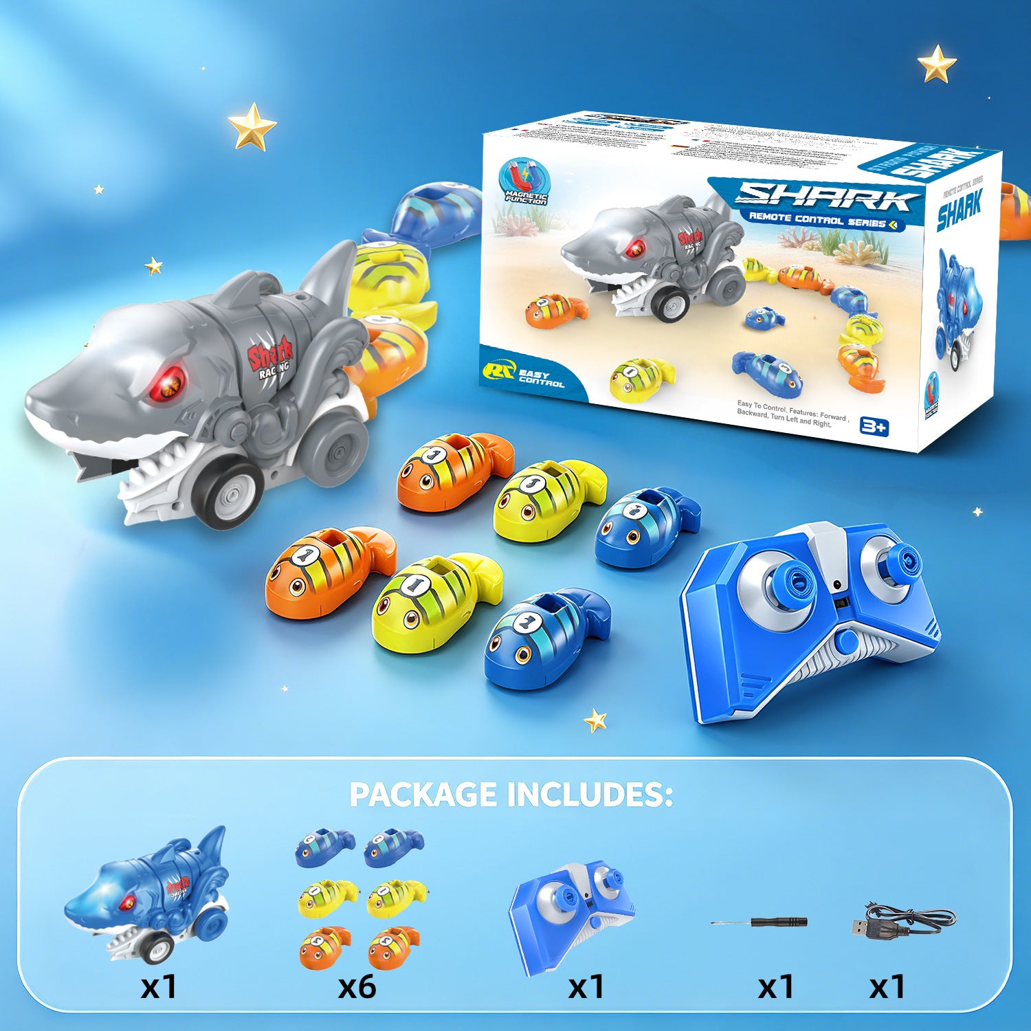 Coche magnético come-unicornios teledirigido – Juguete interactivo de carreras para 2 jugadores