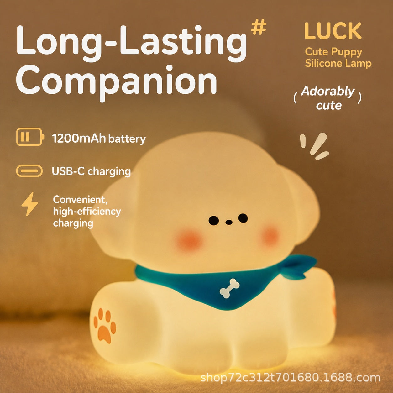 Baby Night Light with Auto-Off Timer – Soft Silicone Touch Lamp for Kids’ Bedroom, Sleep Training Aid with Warm Amber Glow, USB Rechargeable Portable Nursery Lamp (Safe for Newborns)