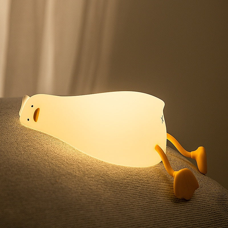 Baby Night Light with Auto-Off Timer – Soft Silicone Touch Lamp for Kids’ Bedroom, Sleep Training Aid with Warm Amber Glow, USB Rechargeable Portable Nursery Lamp (Safe for Newborns)