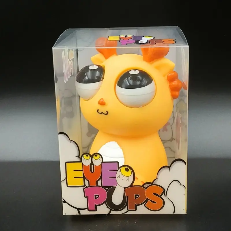 Juguete blando de dragón con ojos saltones – Juguete sensorial antiestrés para niños y adultos
