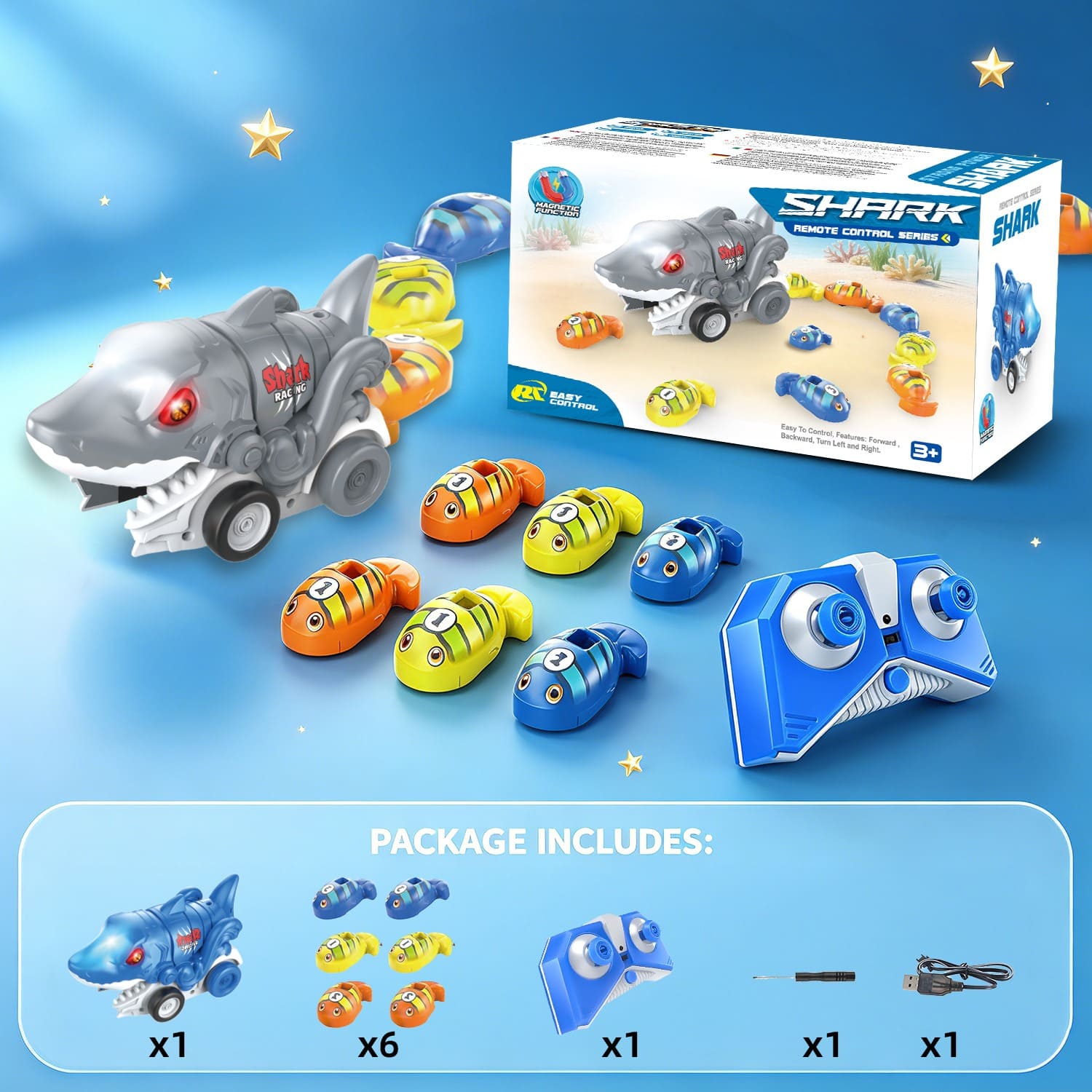 Coche magnético come-unicornios teledirigido – Juguete interactivo de carreras para 2 jugadores