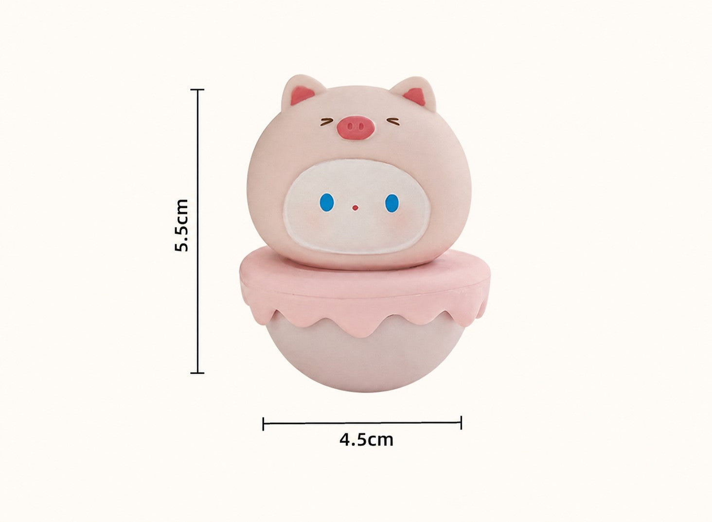 Aesthetic Tumbler Desk Decor – Cute Wobble Figurine for Office Desk Setup, Mini Stress Relief Toy with Pastel Colors, Instagram-Worthy Decor for Girls, Unique Birthday Gift for Best Friend
