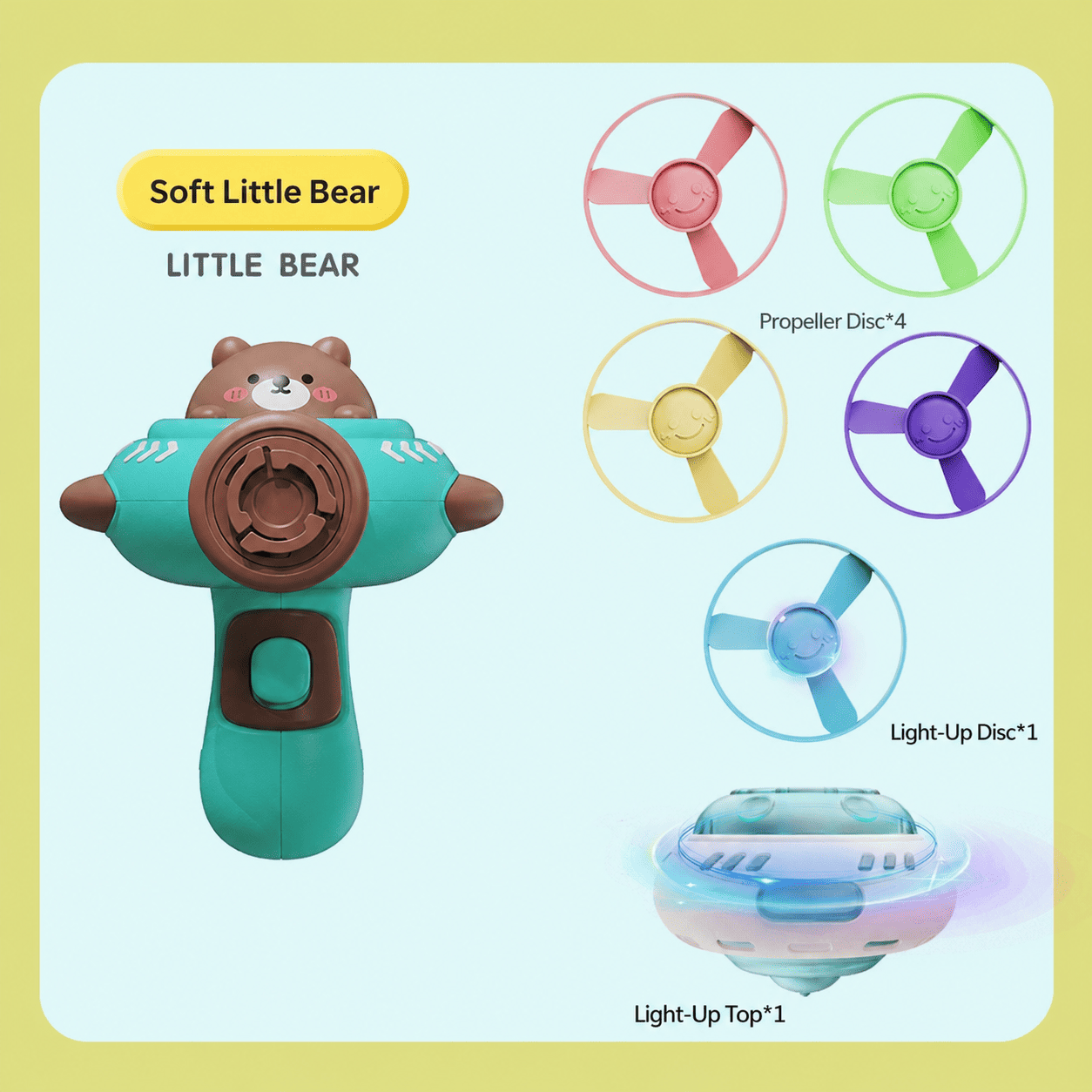 Juguete de Disco Volador con Cuerda para Niños, Lanzador de Ovni Giratorio Manual para Juegos al Aire Libre en el Parque y Recuerdos de Fiesta