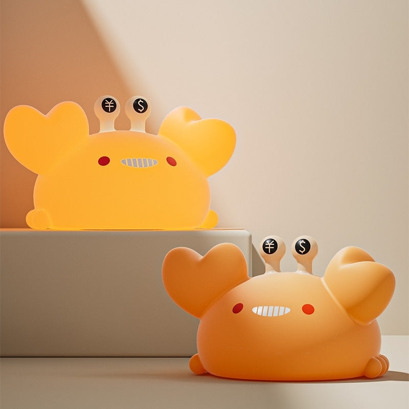 Baby Night Light with Auto-Off Timer – Soft Silicone Touch Lamp for Kids’ Bedroom, Sleep Training Aid with Warm Amber Glow, USB Rechargeable Portable Nursery Lamp (Safe for Newborns)